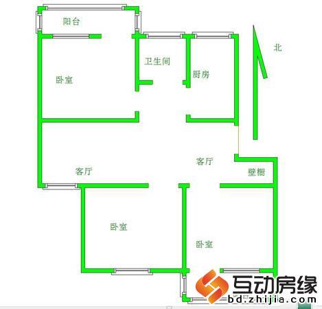 迎宾小区 不临街3室 南北通透 可贷款 老本 不把边