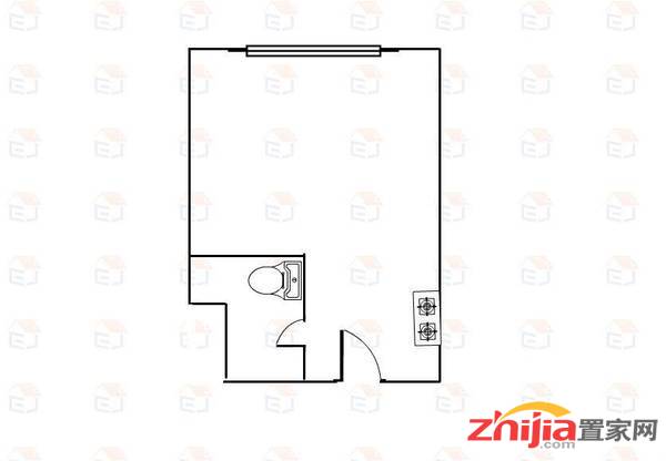万达公寓1室0厅1卫 精装拎包入住