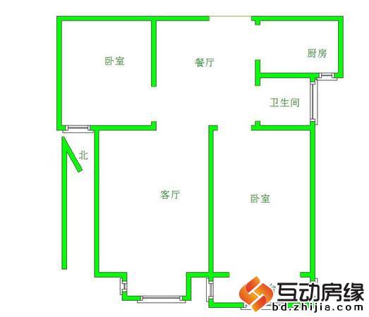 盛和嘉园北部高端生活小区,老本,可贷款,楼层好双阳两居室!
