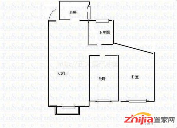 银都花园 2室2厅1卫精装好房低价出售