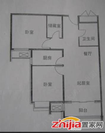 盛世长安 194万 2室2厅1卫 中装,大型社区,居家首选!