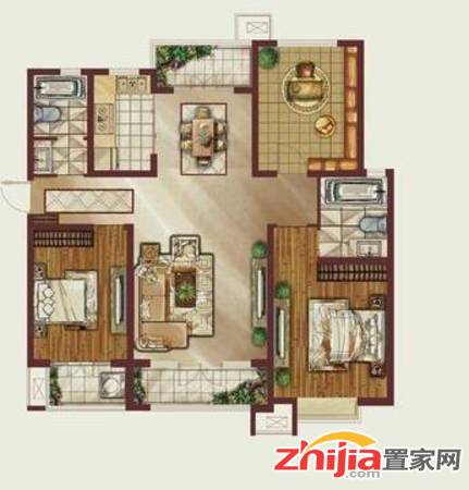 桥西 天玺名著 220万 3室2厅2卫 毛坯,多条公交经过!