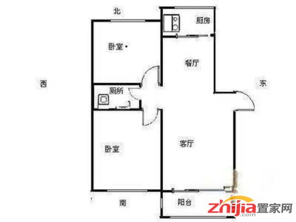 桥西 鑫泽苑 80万 2室2厅1卫 精装 低楼层