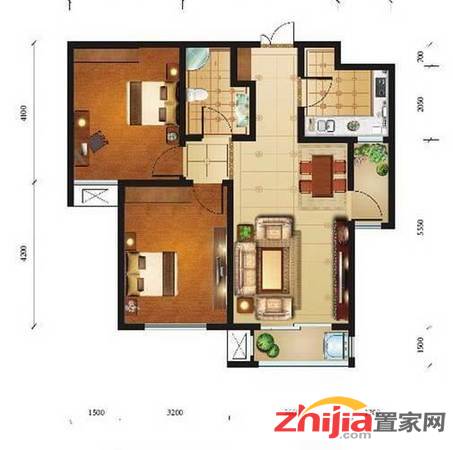 瀚唐 136万 2室2厅1卫 毛坯,房主狂甩高品质好房!