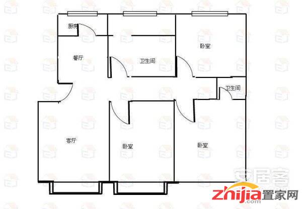 宋营花园 90万 3室2厅2卫 精装修适合投资和人多的家庭