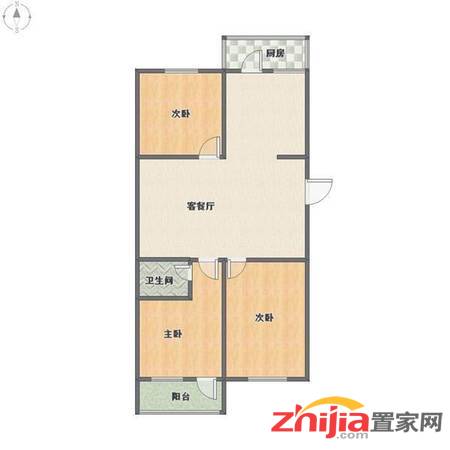 河北日报社宿舍 1600元 3室2厅1卫 中装拎包入住