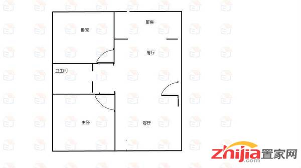 43中西临 家乐园 2室2厅1卫 精装 拎包入住 干净整
