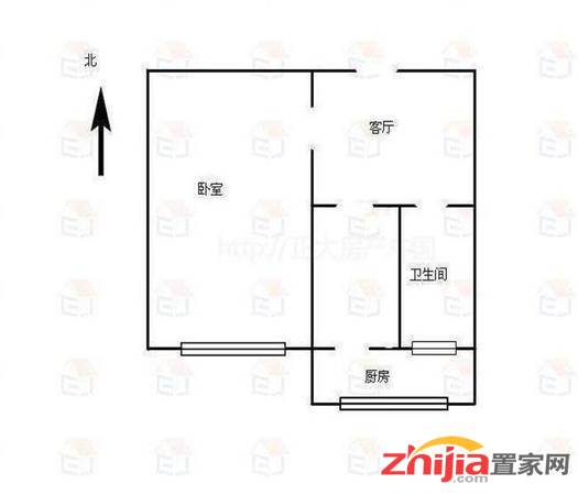 尖岭小区 1300元 1室1厅1卫 精装 万达商圈 实景照片