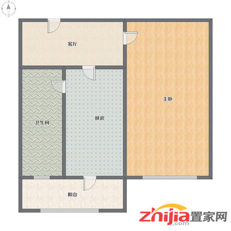 尖岭小区 1室1厅 1000元 实景照片 随时可看