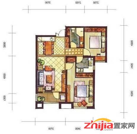 空中花园附近 恒大名都 2室2厅 拎包入住 卓达商圈