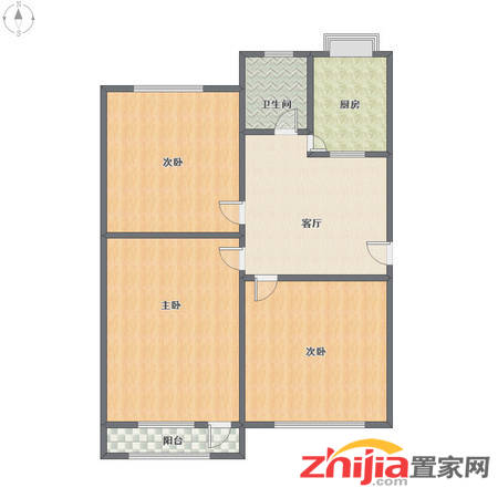世纪花园旁 干净整洁 拎包入住 华兴小区 3室1厅