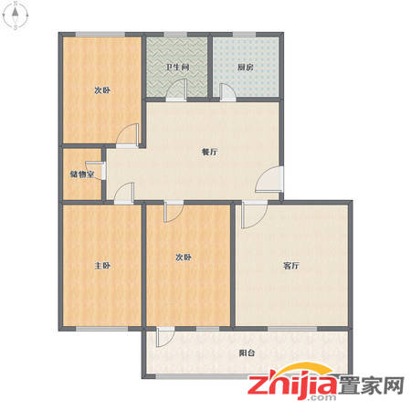 空中花园附近 干净整洁 卓达书香园一区 3室2厅 随时可看
