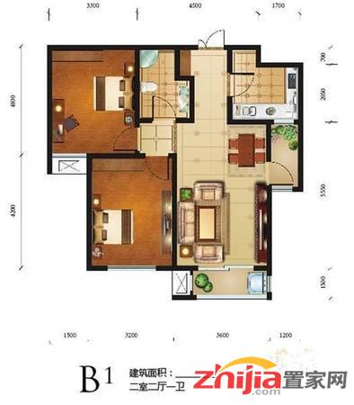 瀚唐 136万 2室2厅1卫 毛坯,房主狂甩高品质好房!