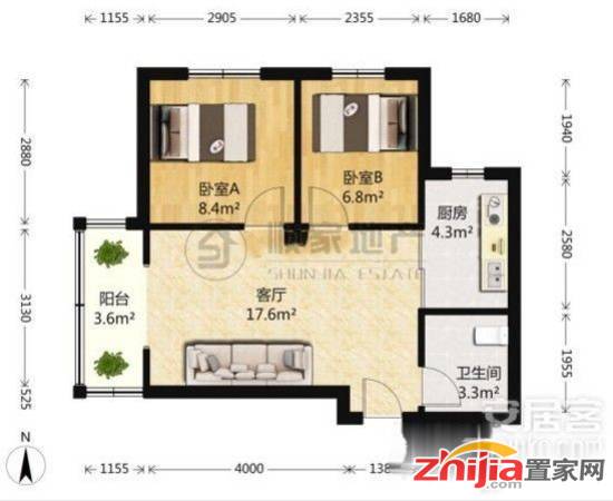 房东换房急售博雅盛世精装两室中间楼层采光不受影响