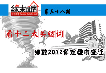看十二大关键词 细数2012保定楼市变迁