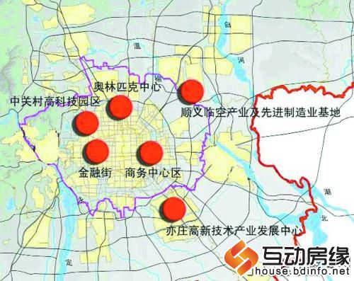 六大高端产业 功能区分布图
