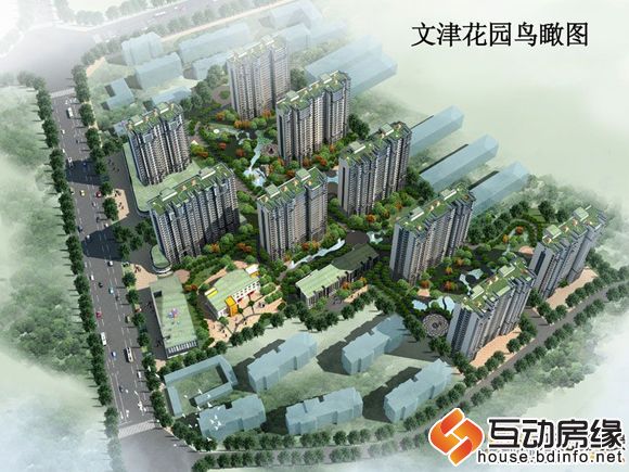 文津花园 鸟瞰图