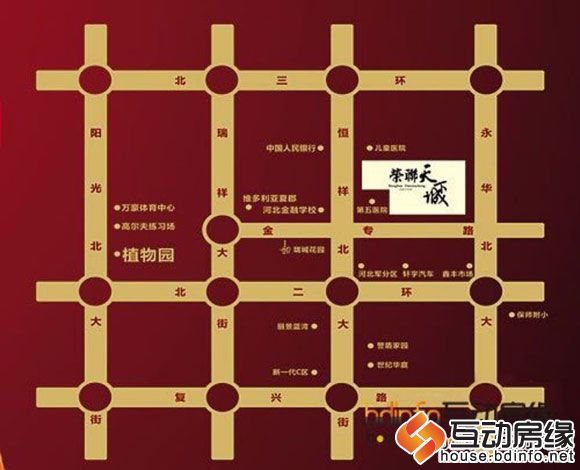 荣联天下城 区位图