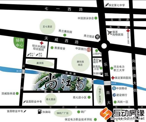 侯河铭品·尚江南 区位图