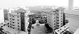 图为网友所述的陆帜然拥有的25米高豪华别墅（图中圆圈位置）。