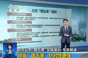 北京国五条细则出台：禁止单身人士买二套房