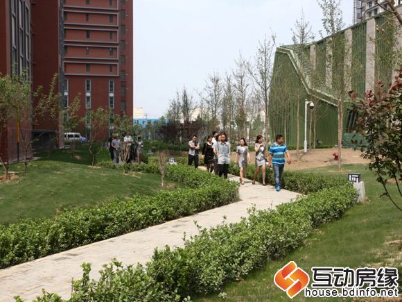 图为洁净的甬道、郁郁葱葱的植被令人心旷神怡