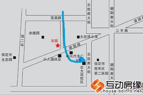 图为碧水新居区位图