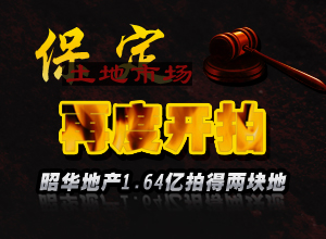 保定土地市场再度开拍 昭华地产1.64亿拍得两块地