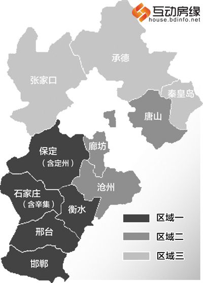 河北省划分为三个污染控制分区 保定位列重霾区
