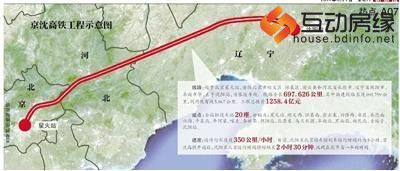 京沈高铁计划6月全线开工 设站20座2019年竣工