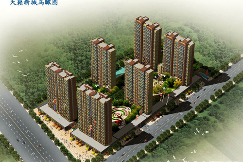 保定天籁新城项目组图
