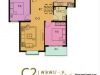 同美生活区C2 2室2厅1卫 86.81平米