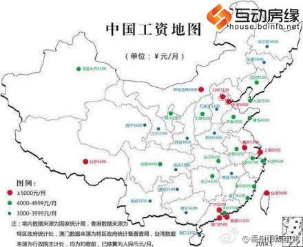 网传中国买房痛苦指数地图