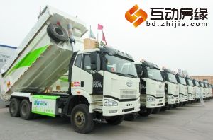 新型渣土车到位，等牌照下来后就可正式上路了