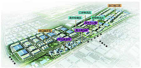 曝河北省会综合保税区规划图 5条通道直达市区