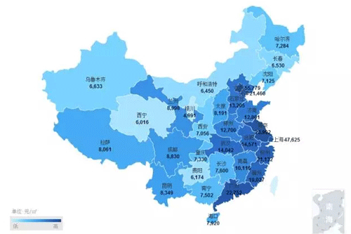 全国最新房价地图,让你一目了然,快速选择居住地!!