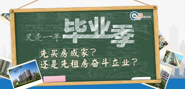 置家坛中谈第88期:又是一年毕业季 先买房还是先租房?
