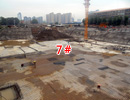 龙湖公馆1#-6#楼正在进行外立面作业 7#楼正在绑筋