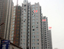 金色漫城3#4#楼正在做外立面 准现房明年交房