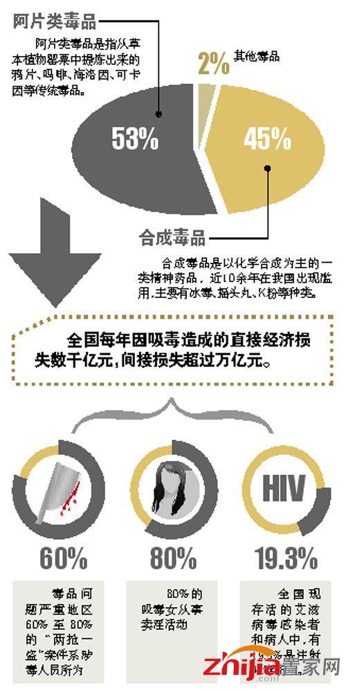 全国每年吸毒致直接损失数千亿 间接损失超万亿