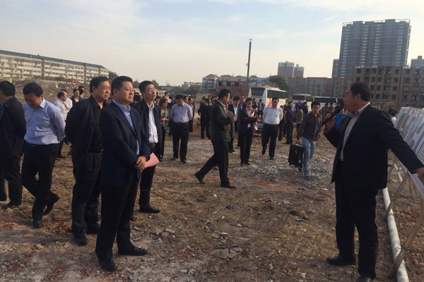 邯郸市领导现场调研和家大院重点工程项目