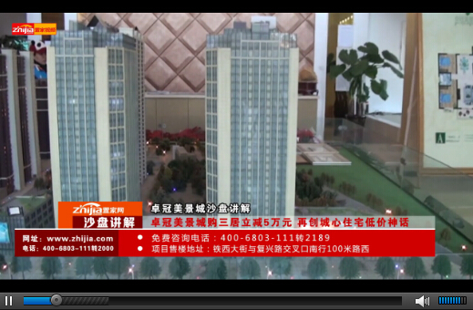 卓冠美景城沙盘讲解
