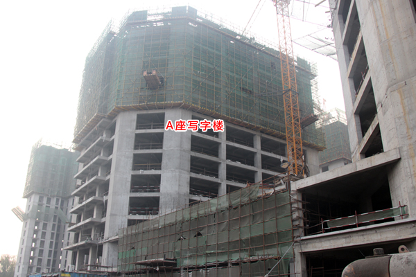 卓冠锦岸中心快速成长 最高已盖至18层