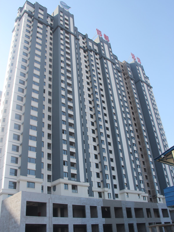 远洋新兴公馆年末施工神速 外立面完工在即
