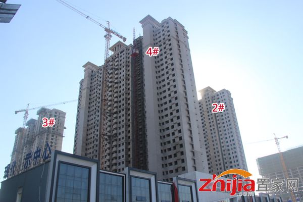 现代奥城施工进度稳定进行中 5号楼盖至15层