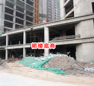 卓冠锦岸中心年末全力保障工期 正在进行二次结构