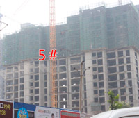 赵都新城S17号地施工进度神速 5#楼已盖至17层