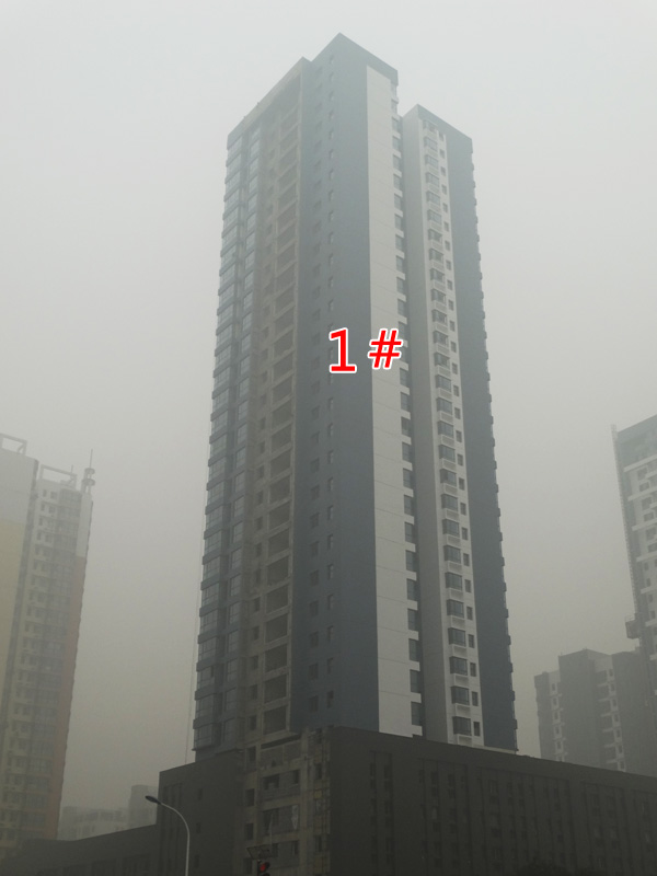 连城别苑四期工程播报 北部楼体完成外立面装潢