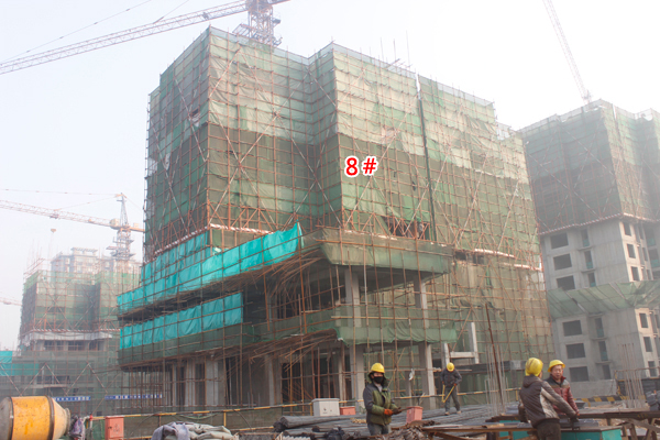 【中船汉光华府】施工进度惊人 7#楼盖至12层