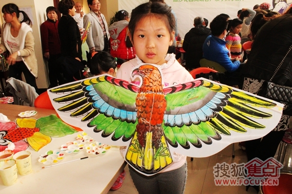 2013年3月22日衡水市君悦华府温莎花园风筝DIY现场图片